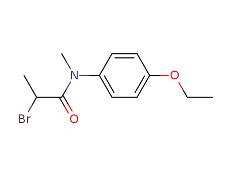 Molecular Structure of 153880-70-7 (Propanamide, 2-bromo-N-(4-ethoxyphenyl)-N-methyl-)