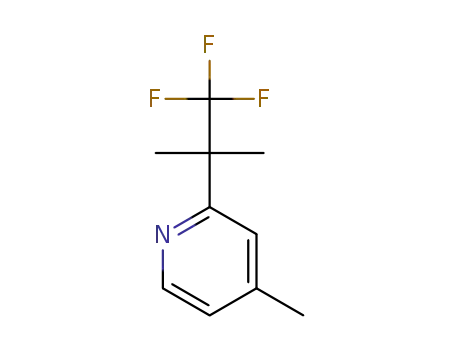 Molecular Structure of 1378865-93-0 (4-methyl-2-(1,1,1-trifluoro-2-methylpropan-2-yl)pyridine)