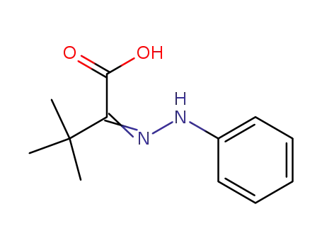 Molecular Structure of 38559-30-7 (3,3-dimethyl-2-oxo-butanoic acid phenyhydrazone)