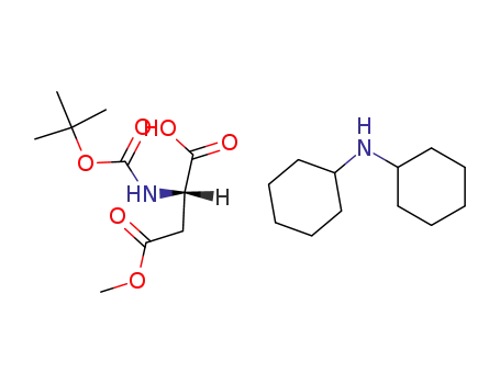 Molecular Structure of 135941-84-3 (Boc-L-aspartic acid 4-Methyl ester dicyclohexylaMMoniuM salt)