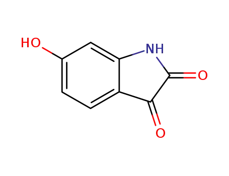 Molecular Structure of 116569-08-5 (6-HYDROXY-INDOLE-2,3-DIONE)