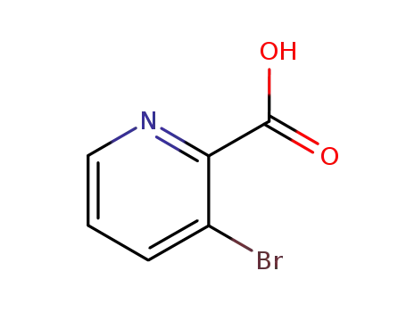 Molecular Structure of 30683-23-9 (3-Bromopyridine-2-carboxylic acid)