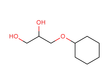 Molecular Structure of 10305-41-6 (1,2-Propanediol, 3- (cyclohexyloxy)-)