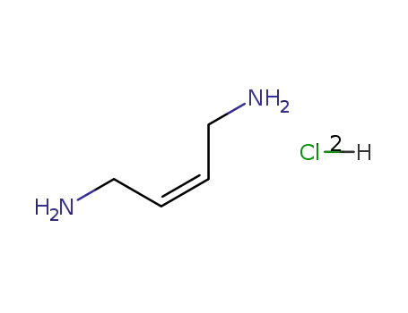 Molecular Structure of 87227-77-8 (2-Butene-1,4-diamine, dihydrochloride)