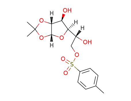 Molecular Structure of 26275-20-7 (6-deoxy-1,2-O-isopropylidene-6-(4'-methylbenzene)sulfonyloxy-D-glucofuranose)