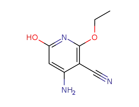 Molecular Structure of 102266-59-1 (3-Pyridinecarbonitrile, 4-amino-2-ethoxy-1,6-dihydro-6-oxo-)