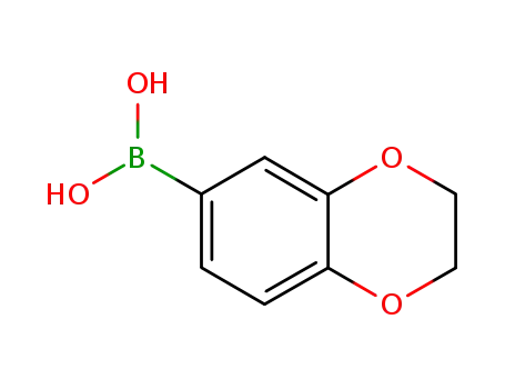 Molecular Structure of 164014-95-3 (1,4-Benzodioxane-6-boronic acid)