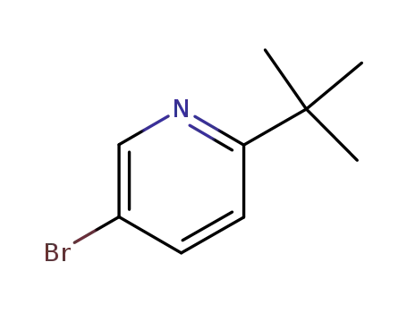 Molecular Structure of 39919-58-9 (5-Bromo-2-tert-butylpyridine)