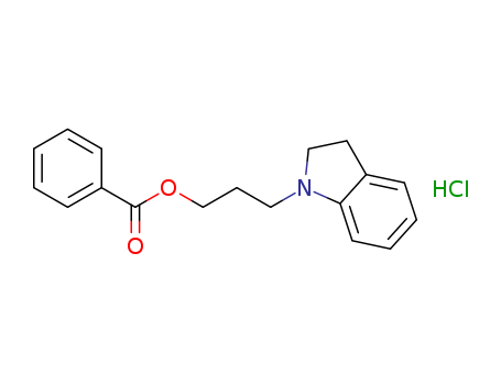 1-(3-BENZOYLOXYPROPYL) INDOLINE HYDROCHLORIDE