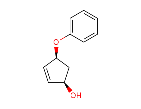 (+/-)-cis-4-phenyloxy-2-cyclopenten-1-ol