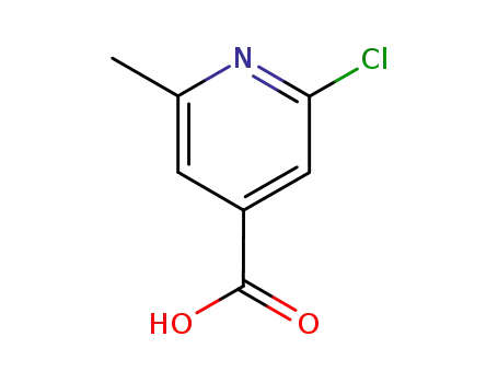 Molecular Structure of 25462-85-5 (2-Chloro-6-methylpyridine-4-carboxylic acid)