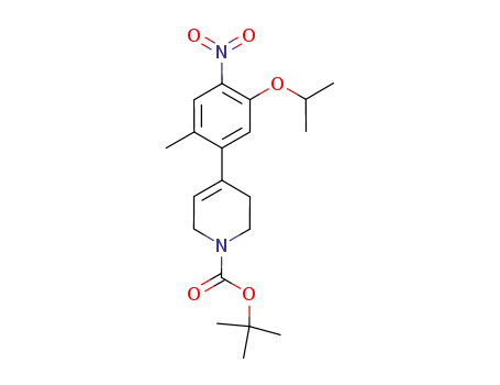 Molecular Structure of 1032903-52-8 (4-(2-methyl-4-nitro-5-isopropoxyphenyl)-5,6-dihydropyridine-1(2H)-carboxylic acid tert-butyl ester)