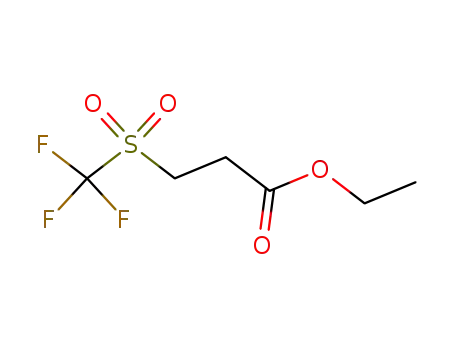 Molecular Structure of 155201-03-9 (ethyl 3-(trifluoromethanesulfonyl)propionate)