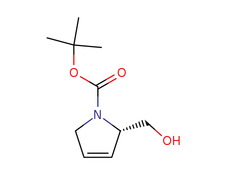 Molecular Structure of 205444-34-4 ((S)-tert-butyl 2-(hydroxymethyl)-2,5-dihydro-1H-pyrrole-1-carboxylate)