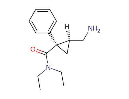 Cyclopropanecarboxamide,2-(aminomethyl)-N,N-diethyl-1-phenyl-, (1R,2S)-