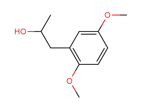 Molecular Structure of 40180-96-9 (1-(2,5-Dimethoxyphenyl)propan-2-ol)