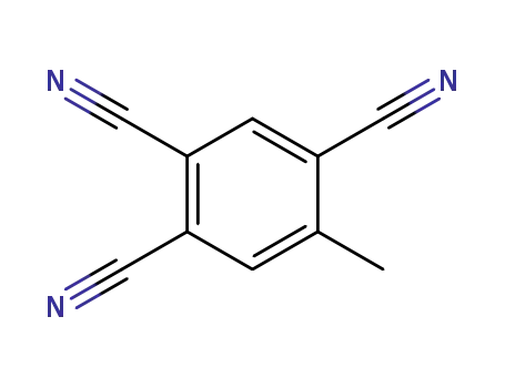 Molecular Structure of 88830-20-0 (1,2,4-Benzenetricarbonitrile, 5-methyl-)
