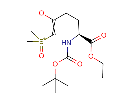 ethyl (S)-2-((tert-butoxycarbonyl)amino)-6-(dimethyl(oxo)-λ<sup>6</sup>-sulfanylidene)-5-oxohexanoate