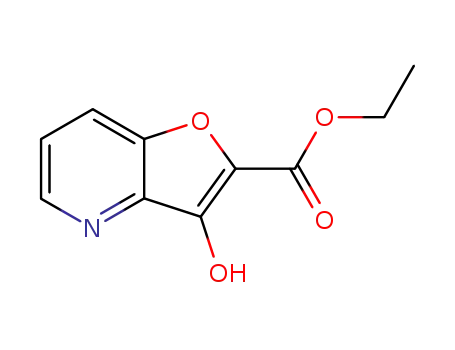 Molecular Structure of 107095-99-8 (ethyl 3-hydroxyfuro[3,2-b]pyridine-2-carboxylate)