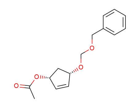 Acetic acid (1R,4S)-4-benzyloxymethoxy-cyclopent-2-enyl ester