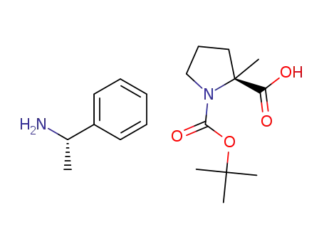 N-(tert-butoxycarbonyl)-2-methyl-L-proline (S)-1-phenethylamine salt