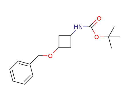 Molecular Structure of 154748-62-6 (tert-butyl 3-(benzyloxy)cyclobutylcarbamate)