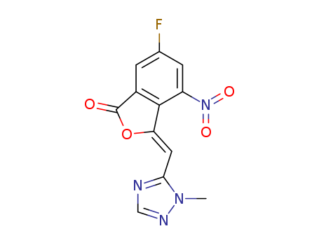 1(3H)-Isobenzofuranone,6-fluoro-3-[(1-Methyl-1H-1,2,4-triazol-5-yl)Methylene]-4-nitro-,(3Z)-
