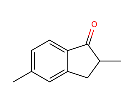Molecular Structure of 89044-48-4 (1H-Inden-1-one, 2,3-dihydro-2,5-dimethyl-)