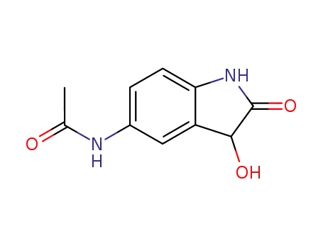 Molecular Structure of 860542-79-6 (<i>N</i>-(3-hydroxy-2-oxo-indolin-5-yl)-acetamide)