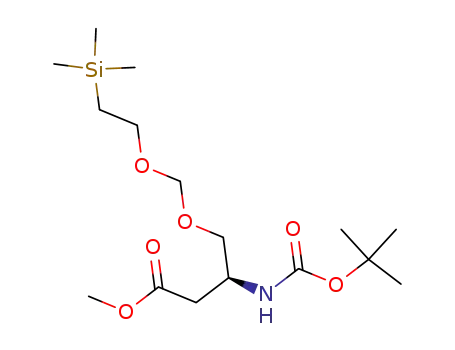 Molecular Structure of 651036-65-6 (5,7-Dioxa-2-aza-10-silaundecanoic acid,
3-(2-methoxy-2-oxoethyl)-10,10-dimethyl-, 1,1-dimethylethyl ester, (3S)-)