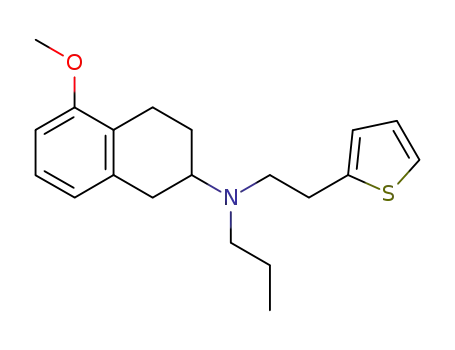 Molecular Structure of 101945-65-7 (2-Thiopheneethanamine, N-propyl-N-(1,2,3,4-tetrahydro-5-methoxy-2-naphthalenyl)-)