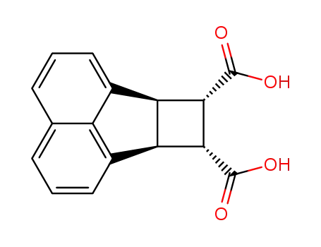 Molecular Structure of 49686-52-4 ((6bR,7S,8R,8aS)-6b,7,8,8a-Tetrahydro-cyclobuta[a]acenaphthylene-7,8-dicarboxylic acid)