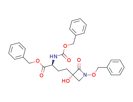 (3S,3'S)-1-benzyloxy-3-(3'-benzyloxycarbonyl-3'-benzyloxycarbonylaminopropyl)-3-hydroxy-2-azetidinone