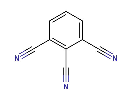 Molecular Structure of 38700-18-4 (1,2,3-Benzenetricarbonitrile)