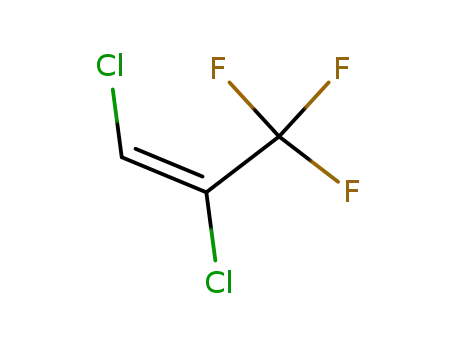 Molecular Structure of 25062-11-7 (trans-1,2-dichloro-3,3,3-trifluoropropene)