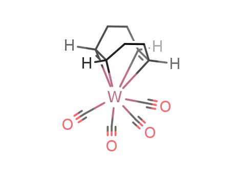 Molecular Structure of 12129-70-3 (TETRACARBONYL(1 5-CYCLOOCTADIENE)TUNGST&)