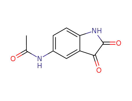 Molecular Structure of 75591-28-5 (N-(2,3-dioxoindolin-5-yl)acetamide)