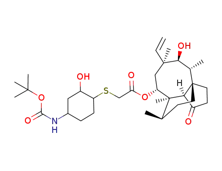 14-O-{[4-tert-butoxycarbonylamino-2-hydroxy-cyclohexylsulfanyl]-acetyl}-mutilin