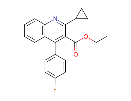 Ethyl 2-cyclopropyl-4-(4-fluorophenyl)-quinolyl-3-carboxylate CAS No.148516-11-4