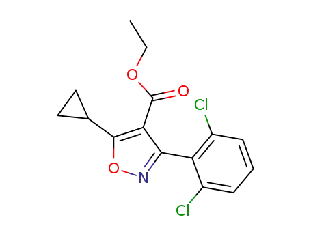 ethyl 3-(2,6-dichlorophenyl)-5-cyclopropylisoxazole-4-carboxylate
