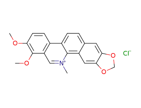 Molecular Structure of 3895-92-9 (CHELERYTHRINE CHLORIDE)