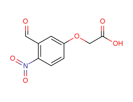 Molecular Structure of 105728-06-1 ((3-FORMYL-4-NITROPHENOXY)ACETIC ACID)