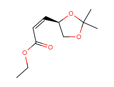 2-Propenoic acid,3-[(4R)-2,2-dimethyl-1,3-dioxolan-4-yl]-, ethyl ester, (2Z)-