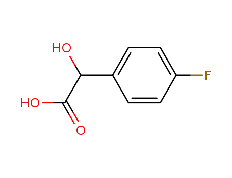 Molecular Structure of 395-33-5 (4-Fluoromandelic acid)