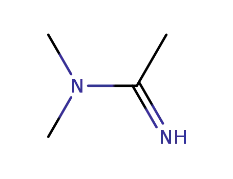 Molecular Structure of 2909-14-0 (Ethanimidamide, N,N-dimethyl-)