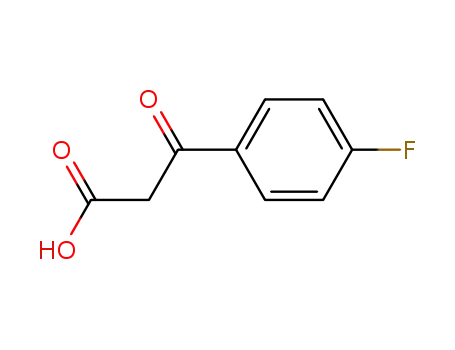 Molecular Structure of 80646-00-0 (Benzenepropanoic acid, 4-fluoro-b-oxo-)
