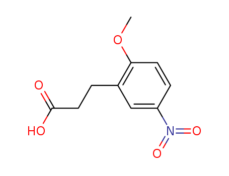 3-(2-methoxy-5-nitro-phenyl)propanoic acid cas  6342-73-0