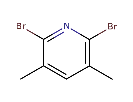 Molecular Structure of 117846-58-9 (3,5-Dimethyl-2,6-dibromopyridine)