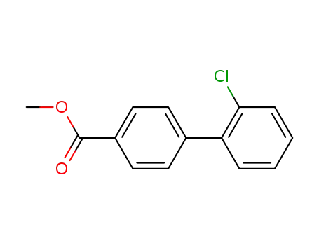 Molecular Structure of 89900-96-9 (METHYL 2'-CHLORO[1,1'-BIPHENYL]-4-CARBOXYLATE)