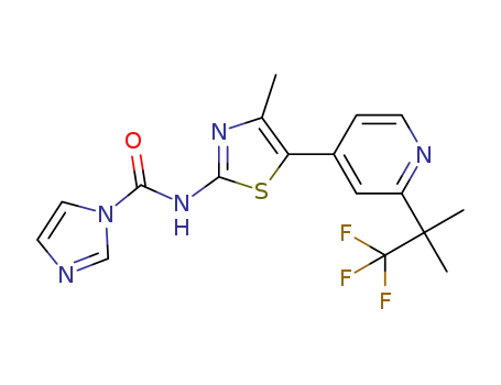 N-(4-Methyl-5-(2-(1,1,1-trifluoro-2-Methylpropan-2-yl)pyridin-4-yl)thiazol-2-yl)-1H-imidazole-1-carboxamide